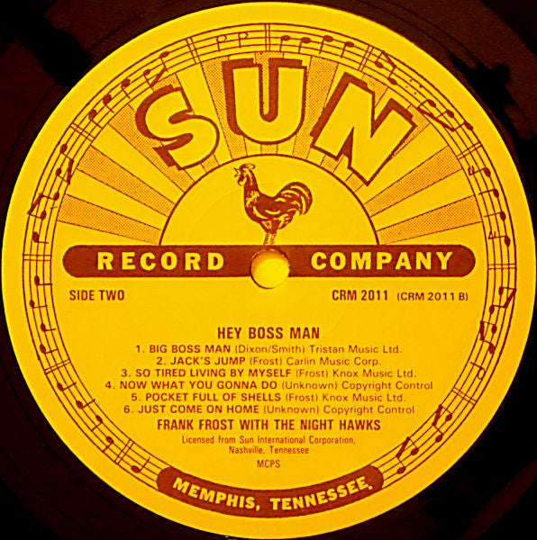 Frank Frost With The Nighthawks - Hey Boss Man! (Vinyl, LP, Reissue) Very Good (VG) / Very Good (VG)
