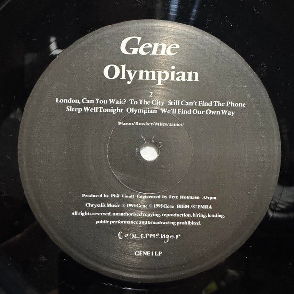Gene - Olympian (Vinyl, LP, Album) Near Mint (NM or M-) / Near Mint (NM or M-)