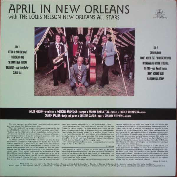 The Louis Nelson New Orleans All Stars - April In New Orleans (Vinyl, LP, Album, Stereo) Very Good (VG) / Very Good Plus (VG+)