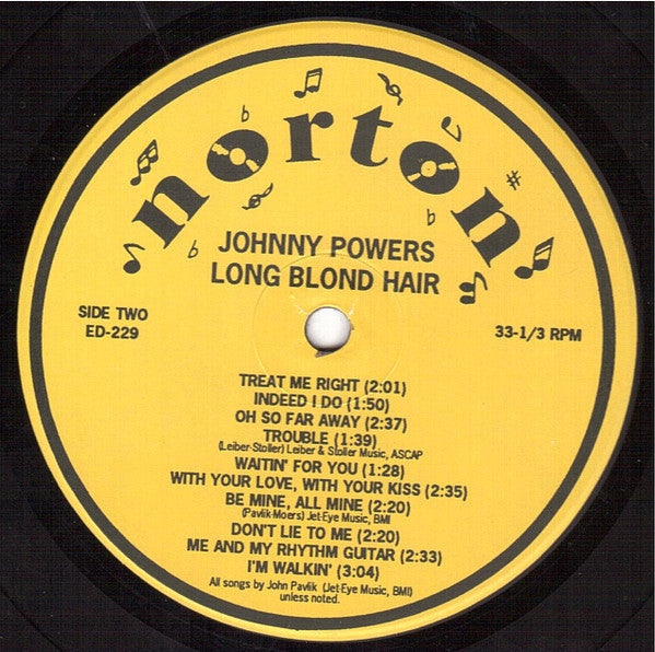 Johnny Powers - Long Blond Hair (Vinyl, LP, Compilation) Very Good Plus (VG+) / Very Good Plus (VG+)