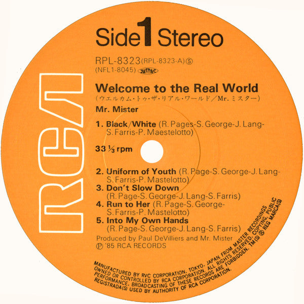 Mr. Mister - Welcome To The Real World (Vinyl, LP, Album)