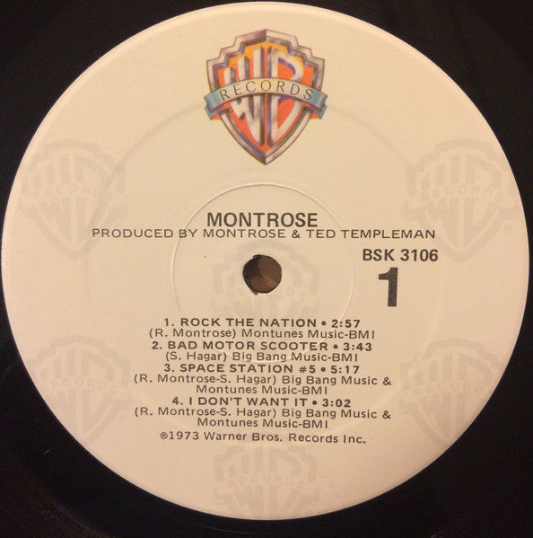 Montrose (2) - Montrose (Vinyl, LP, Album, Reissue) Very Good Plus (VG+) / Very Good (VG)