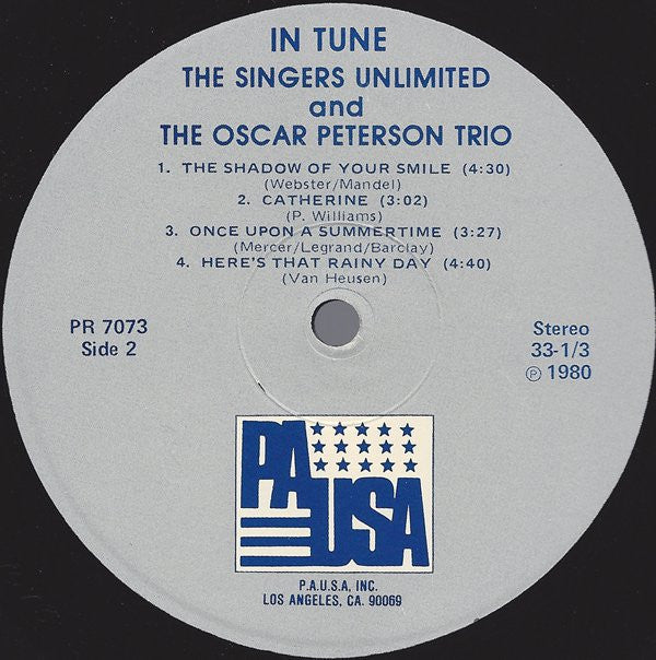 The Oscar Peterson Trio - In Tune (Vinyl, LP, Stereo) Very Good Plus (VG+) / Very Good Plus (VG+)