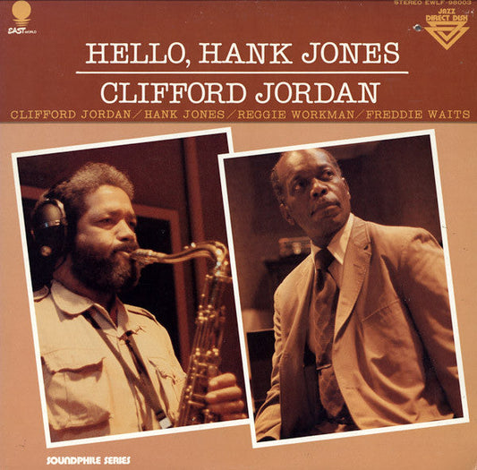 Clifford Jordan - Hello, Hank Jones (Vinyl, LP, Album) Very Good Plus (VG+) / Very Good Plus (VG+)