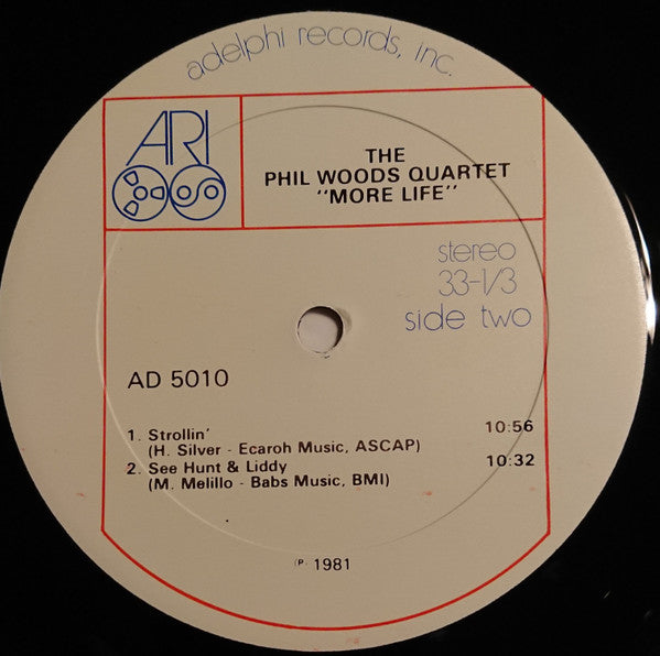 The Phil Woods Quartet - 'More' Live (Vinyl, LP, Album, Stereo) Good Plus (G+) / Good Plus (G+)