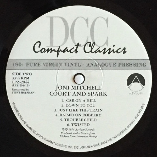 Joni Mitchell - Court And Spark (Vinyl, LP, Album, Limited Edition, Numbered, Reissue, Remastered) Near Mint (NM or M-) / Very Good (VG)