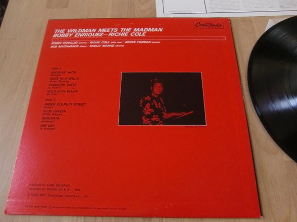 Bobby Enriquez - "The Wildman" Meets "The Madman" (Vinyl, LP, Album) Very Good Plus (VG+) / Very Good Plus (VG+)