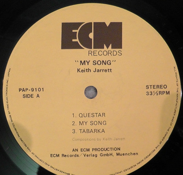 Keith Jarrett - My Song (Vinyl, LP, Album)