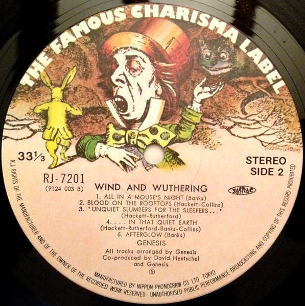 Genesis - Wind & Wuthering (Vinyl, LP, Album, Repress, Stereo) Good Plus (G+) / Very Good (VG)