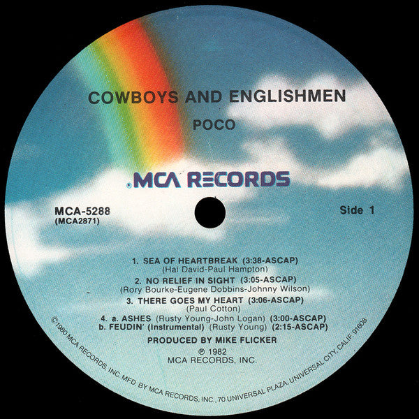 Poco (3) - Cowboys & Englishmen (Vinyl, LP, Album) Good Plus (G+) / Very Good Plus (VG+)
