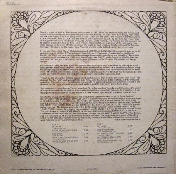 Kings Road - Let It Be (Vinyl, LP, Album) Very Good (VG) / Very Good (VG)