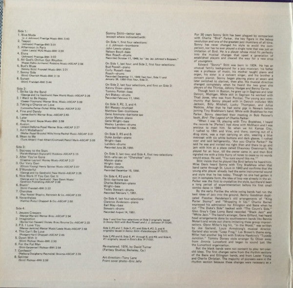 Sonny Stitt - Genesis (2xVinyl, LP, Compilation) Very Good (VG) / Very Good (VG)