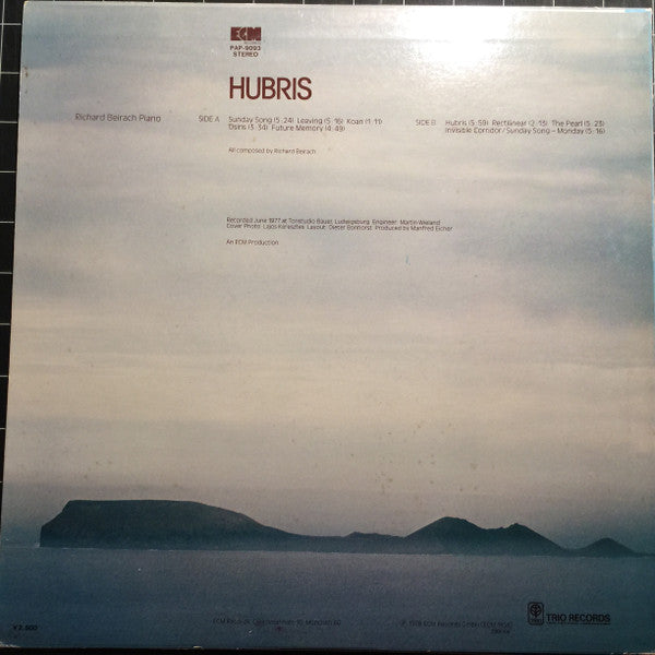 Richard Beirach - Hubris (Vinyl, LP, Album)