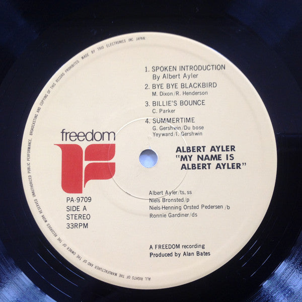 Albert Ayler - My Name Is Albert Ayler (Vinyl, LP, Album, Reissue)