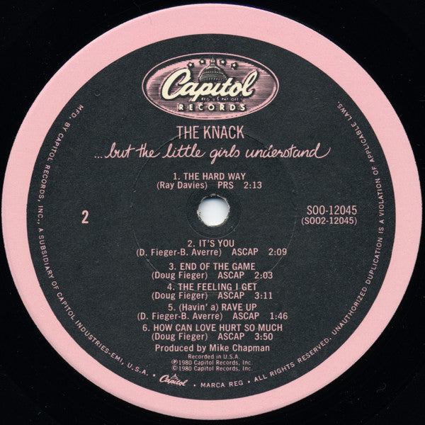 The Knack (3) - ...But The Little Girls Understand (Vinyl, LP, Album, Stereo) Very Good Plus (VG+) / Very Good (VG)