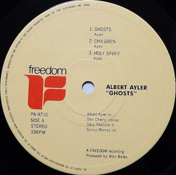 Albert Ayler - Ghosts (Vinyl, LP, Album, Reissue, Stereo) Very Good (VG) / Very Good (VG)