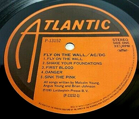 AC/DC - Fly On The Wall (Vinyl, LP, Album, Stereo)