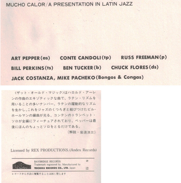 Conte Candoli - Mucho Calor (Much Heat) (Vinyl, LP, Album, Reissue,...