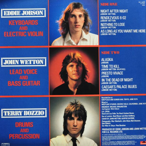 UK (3) - Night After Night (Vinyl, LP, Album, Stereo) Very Good (VG) / Poor (P)