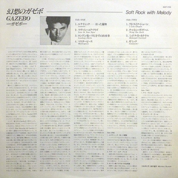 Gazebo - Gazebo (Vinyl, LP, Album) Very Good Plus (VG+) / Very Good Plus (VG+)