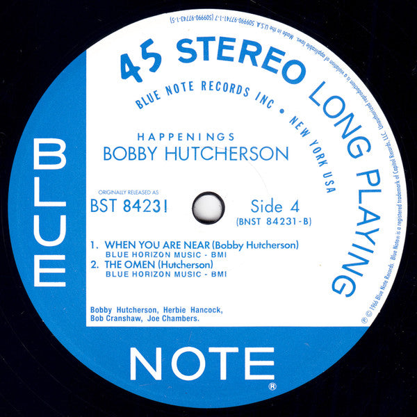 Bobby Hutcherson - Happenings (2xVinyl, 12", 45 RPM, Album, Limited Edition, Reissue, Remastered, Stereo) Very Good Plus (VG+) / Near Mint (NM or M-)