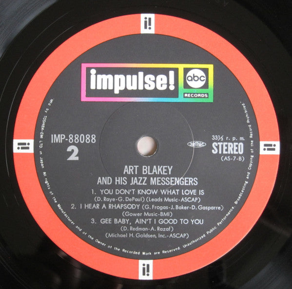 Art Blakey & The Jazz Messengers - Art Blakey & The Jazz Messengers (Vinyl, LP, Album, Reissue, Stereo) Very Good Plus (VG+) / Very Good (VG)