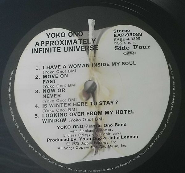 Yoko Ono - Approximately Infinite Universe (2xVinyl, LP, Album) Very Good (VG) / Very Good Plus (VG+)