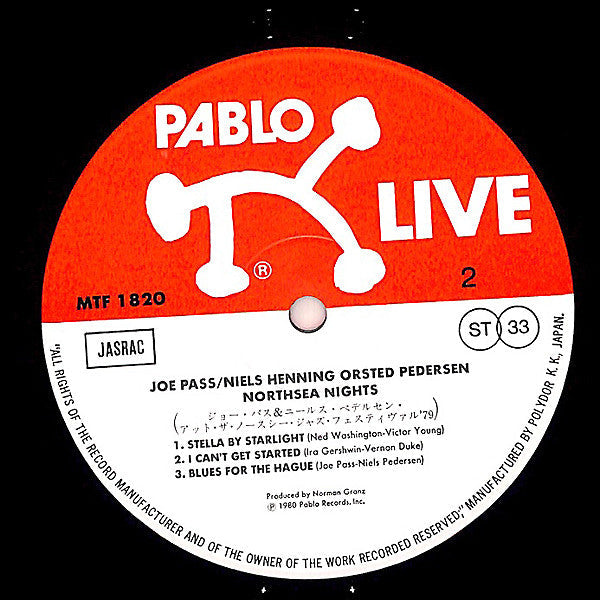Joe Pass - Northsea Nights (Vinyl, LP, Album) Very Good Plus (VG+) / Very Good (VG)