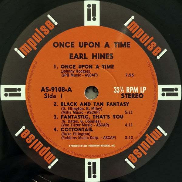 Earl Hines - Once Upon A Time (Vinyl, LP, Album, Reissue, Stereo) Very Good (VG) / Very Good Plus (VG+)