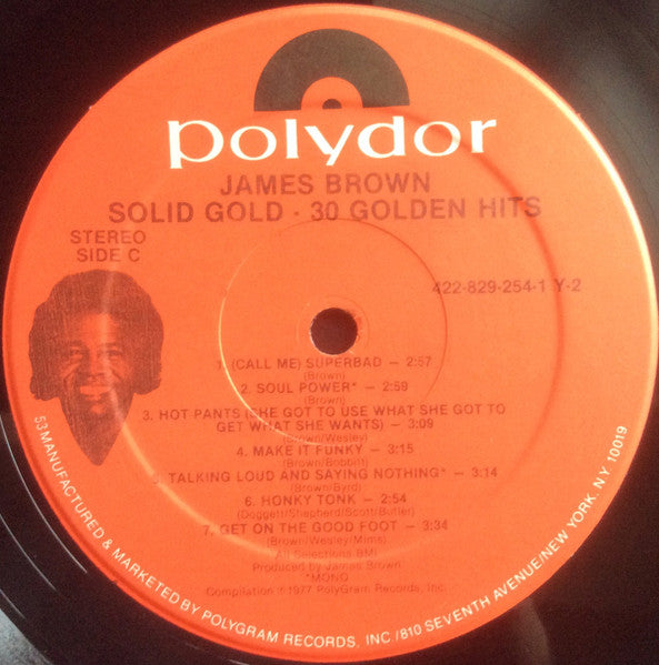 James Brown - Solid Gold (30 Golden Hits - 21 Golden Years) (2xVinyl, LP, Compilation, Reissue, Remastered, Stereo, Mono) Very Good (VG) / Very Good (VG)