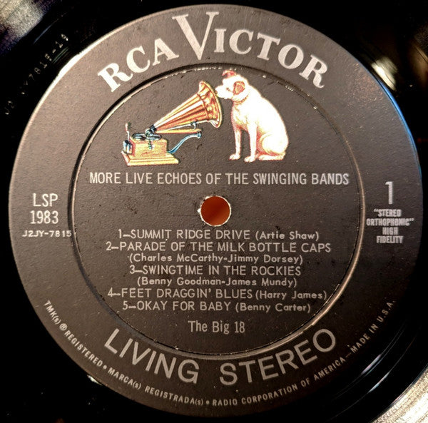 The Big 18 - More Live Echoes Of The Swinging Bands (Vinyl, LP, Album, Stereo) Good Plus (G+) / Fair (F)
