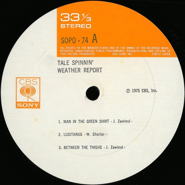 Weather Report - Tale Spinnin' (Vinyl, LP, Album)