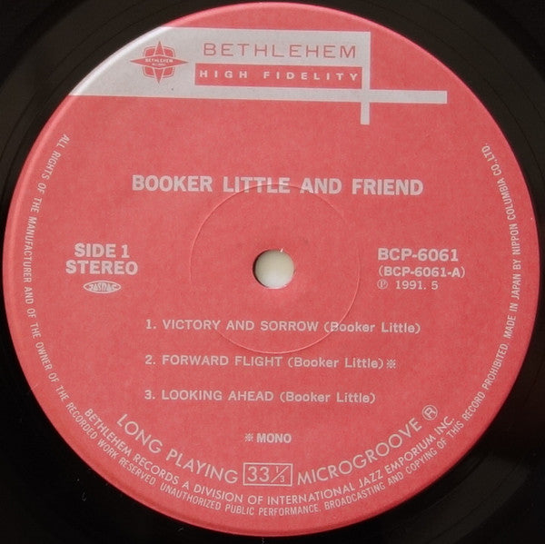 Booker Little - Booker Little And Friend* (Vinyl, LP, Album, Limited Edition, Reissue, Stereo, Mono) Near Mint (NM or M-) / Near Mint (NM or M-)