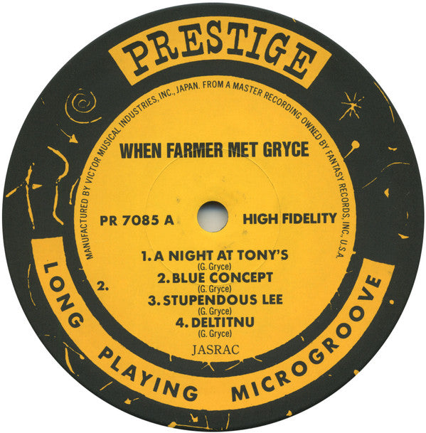 Art Farmer Quintet - When Farmer Met Gryce (Vinyl, LP, Album, Reissue, Mono) Very Good Plus (VG+) / Very Good Plus (VG+)