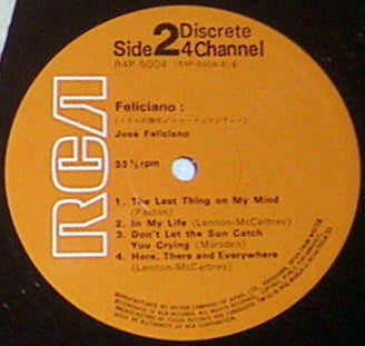 José Feliciano - Feliciano! (Vinyl, LP, Album, Quadraphonic) Good Plus (G+) / Very Good Plus (VG+)