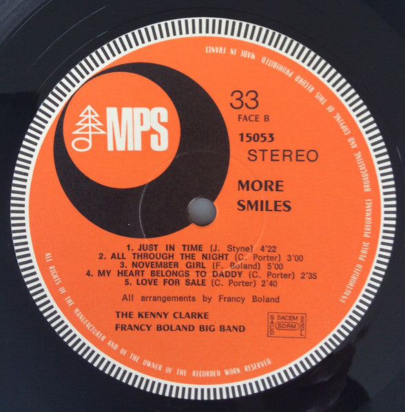 Clarke-Boland Big Band - More Smiles (Vinyl, LP, Album) Very Good (VG) / Good Plus (G+)