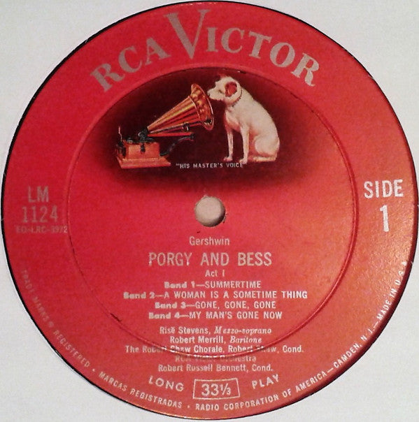 George Gershwin - Porgy And Bess (Vinyl, LP, Album) Very Good Plus (VG+) / Very Good (VG)