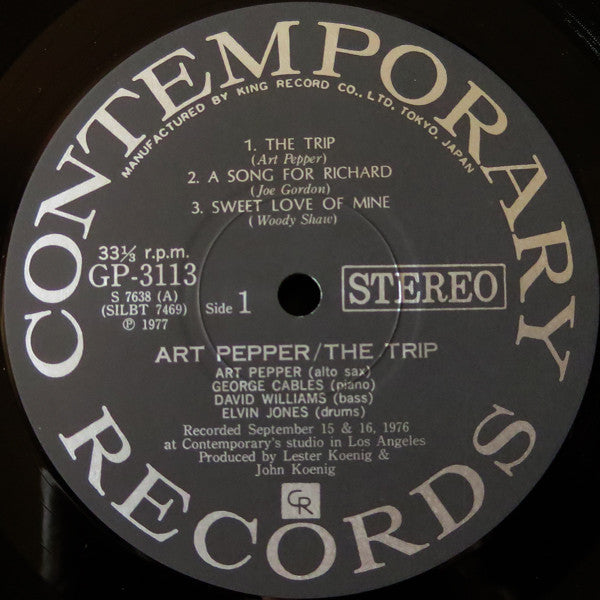 Art Pepper - The Trip (Vinyl, LP, Album)