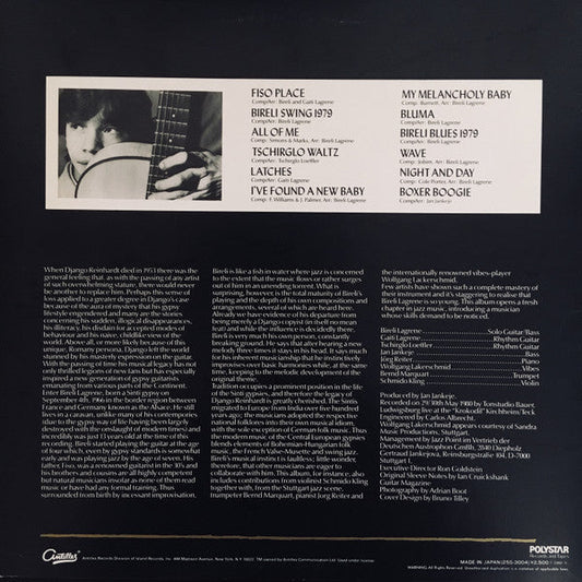 Biréli Lagrène - Routes To Django (Vinyl, LP, Album, Stereo) Near Mint (NM or M-) / Very Good Plus (VG+)
