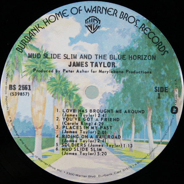 James Taylor (2) - Mud Slide Slim And The Blue Horizon (Vinyl, LP, Album, Reissue, Stereo) Very Good Plus (VG+) / Very Good (VG)