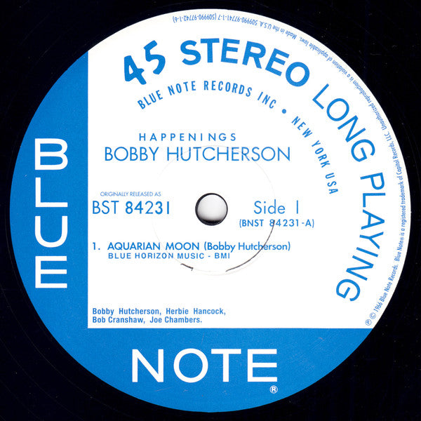 Bobby Hutcherson - Happenings (2xVinyl, 12", 45 RPM, Album, Limited Edition, Reissue, Remastered, Stereo) Very Good Plus (VG+) / Near Mint (NM or M-)