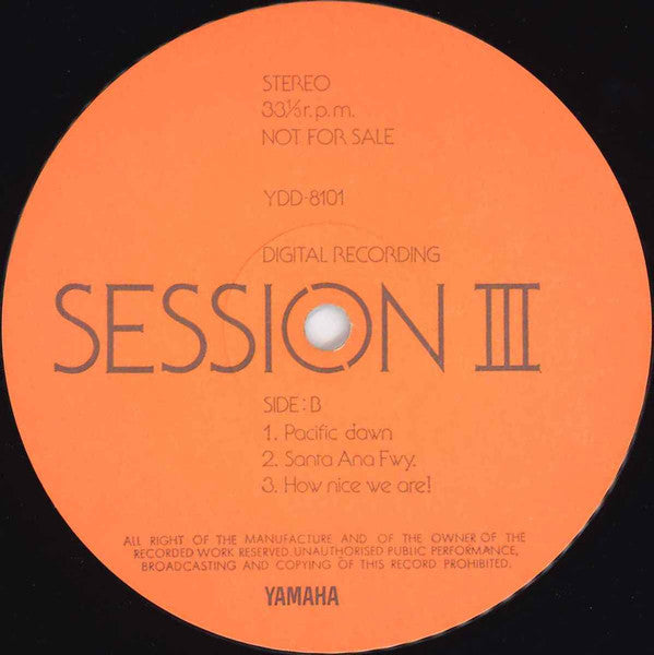 Various - Session III (Vinyl, LP, Promo) Near Mint (NM or M-) / Very Good Plus (VG+)
