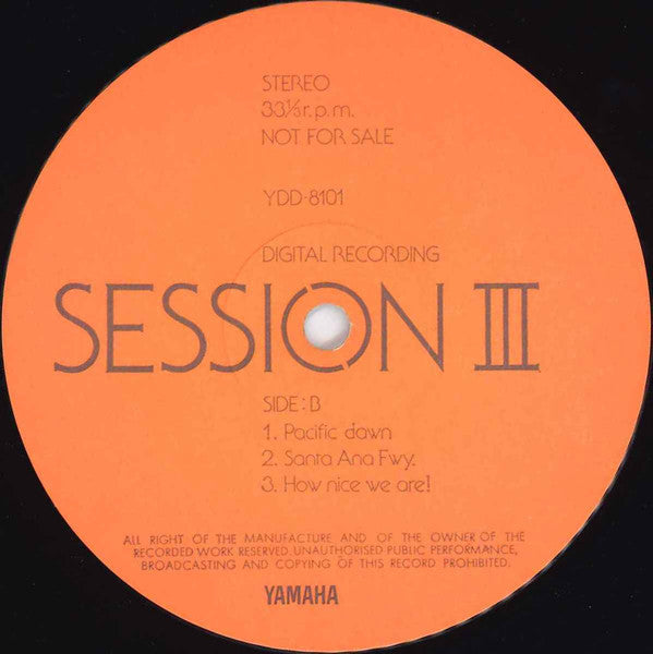 Various - Session III (Vinyl, LP, Promo)