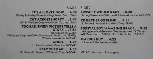 Rod Stewart - Live Coast To Coast - Overture And Beginners (Vinyl, LP, Album, Stereo) Very Good Plus (VG+) / Very Good Plus (VG+)