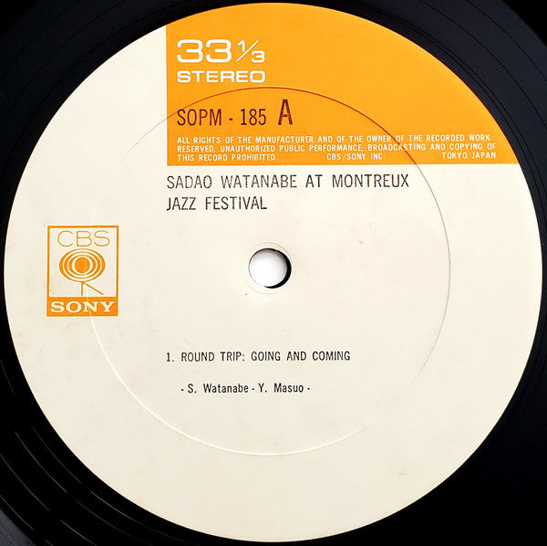 Sadao Watanabe - At Montreux Jazz Festival (Vinyl, LP, Album, Reissue)