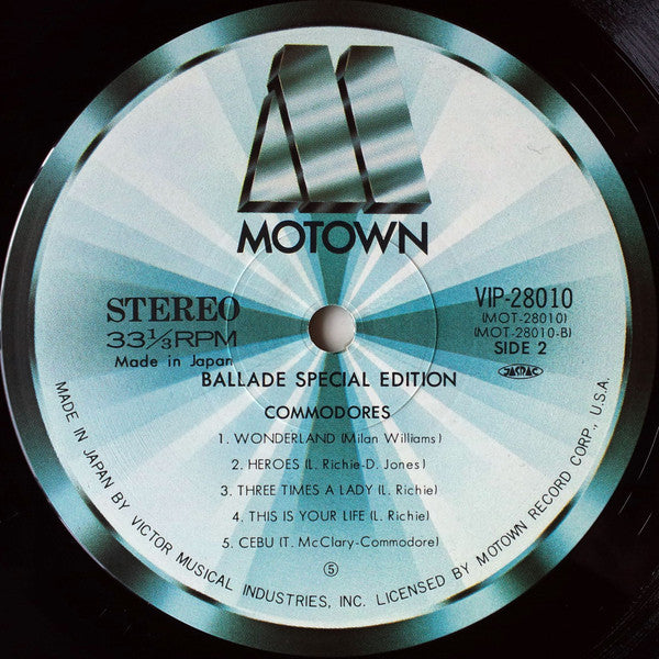 Commodores - Ballade (Vinyl, LP, Compilation, Stereo)