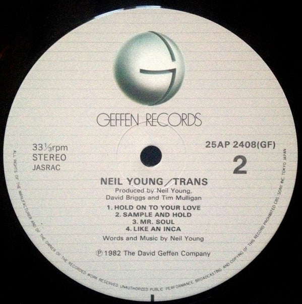 Neil Young - Trans (Vinyl, LP, Album, Stereo)