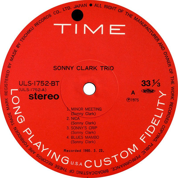 Sonny Clark Trio - Sonny Clark Trio (Vinyl, LP, Album, Reissue, Ste...