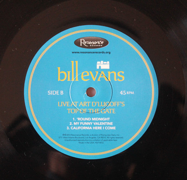 Bill Evans - Live At Art D'Lugoff's Top Of The Gate (3xVinyl, Box Set, 12", 45 RPM, Album, Limited Edition, Numbered) Very Good Plus (VG+) / Very Good Plus (VG+)