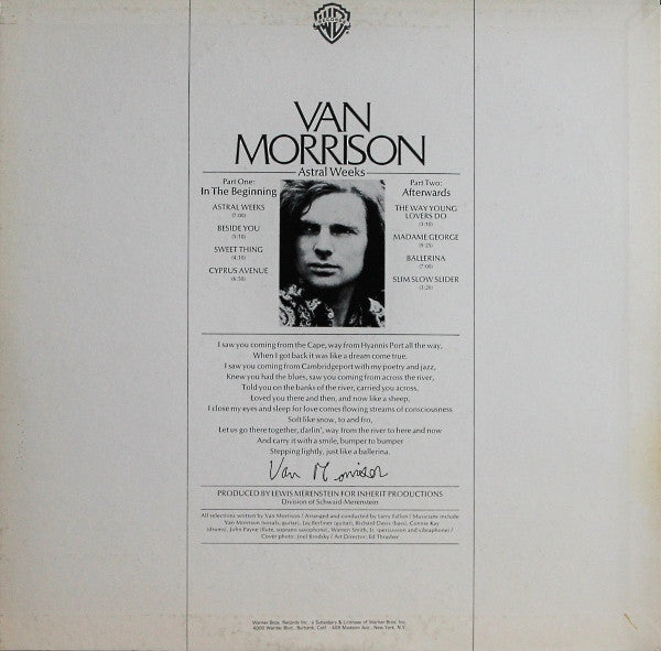 Van Morrison - Astral Weeks (Vinyl, LP, Album, Limited Edition, Reissue) Near Mint (NM or M-) / Very Good Plus (VG+)